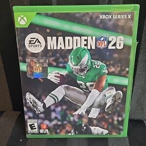 Open Box Microsoft XBOX Series X NFL Madden 26 EA Sports Disc Game No Scratches